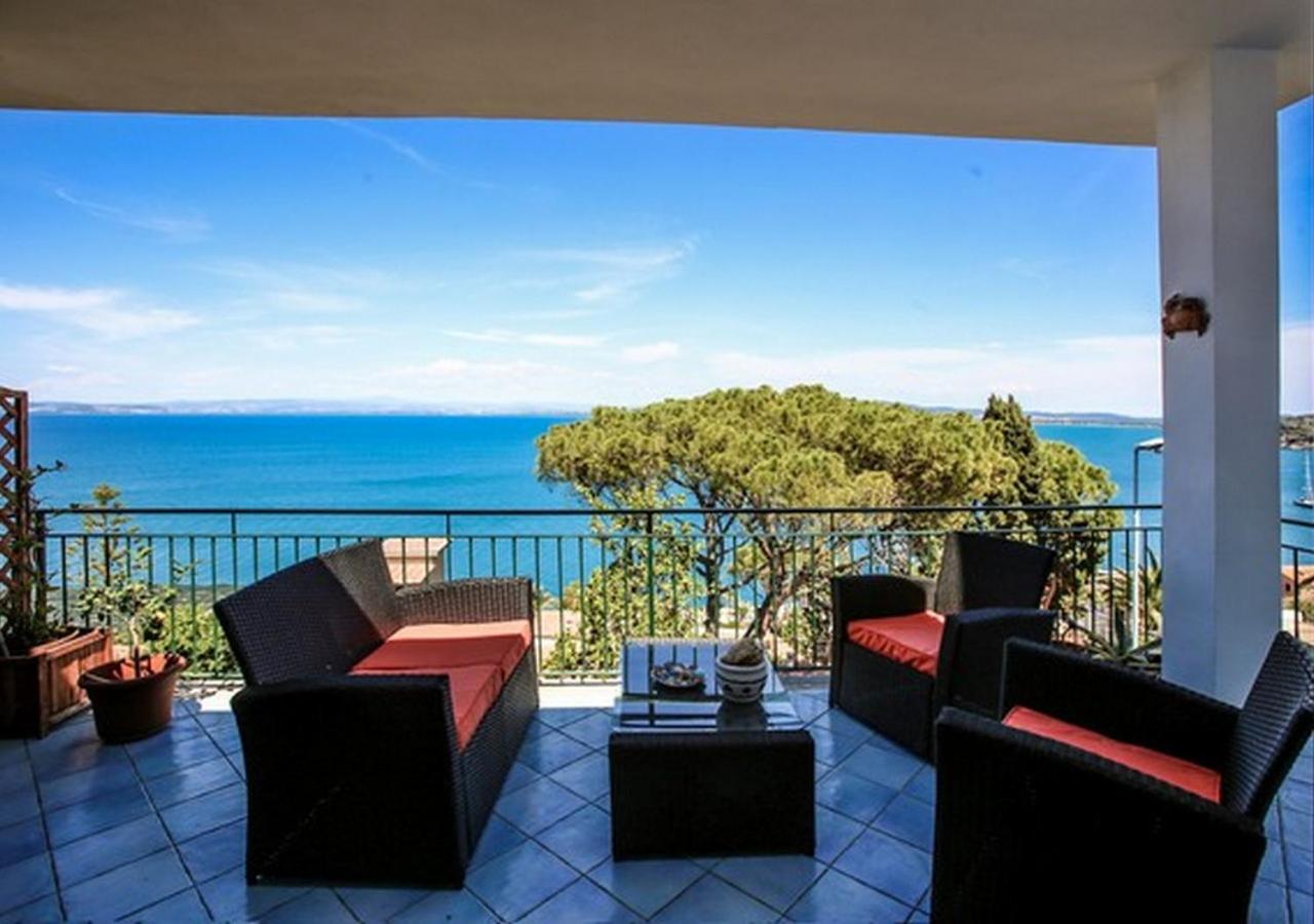 Апартаменты Terrace Sea View Порто Санто Стефано Экстерьер фото